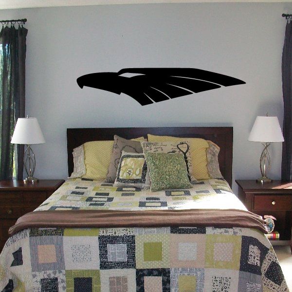 Tribal vehicle pinstripe vinyl decal in black, featuring sweeping stripe silhouette.