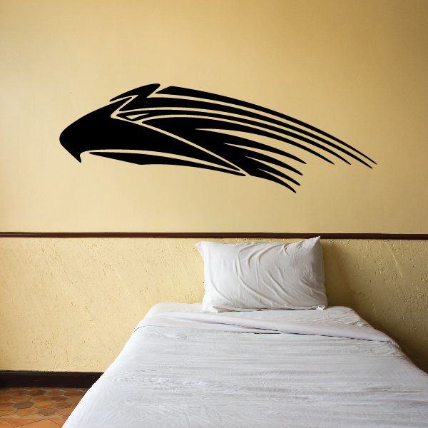 Tribal vehicle pinstripe vinyl decal, black graphic with racing stripe lines