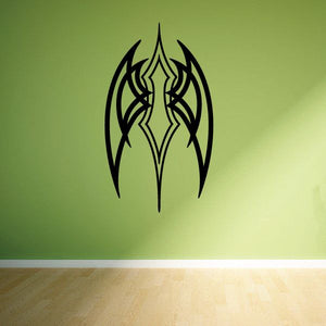 Tribal vehicle pinstripe wall decal, black tribal graphic emblem