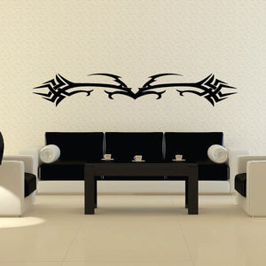 Tribal vehicle wall decal: black symmetrical tribal arrows