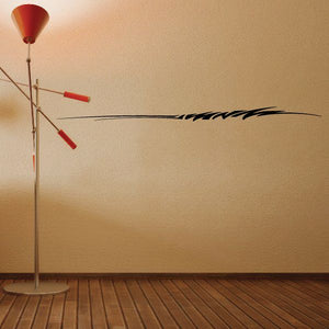 Black tribal pinstripe vehicle wall decal