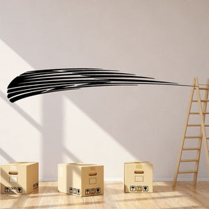 Black tribal pinstripe vehicle wall decal vinyl sticker