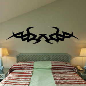 Tribal wall decal vinyl sticker with black tribal knot pattern