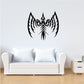 Tribal wing spread eagle wall decal, black tribal design