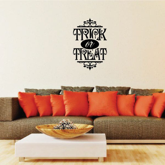 Image of Trick or Treat Elegant Style Decal