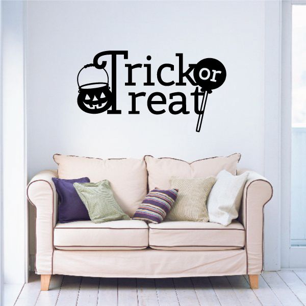 Image of Trick or Treat Pumpkin Candy Decal