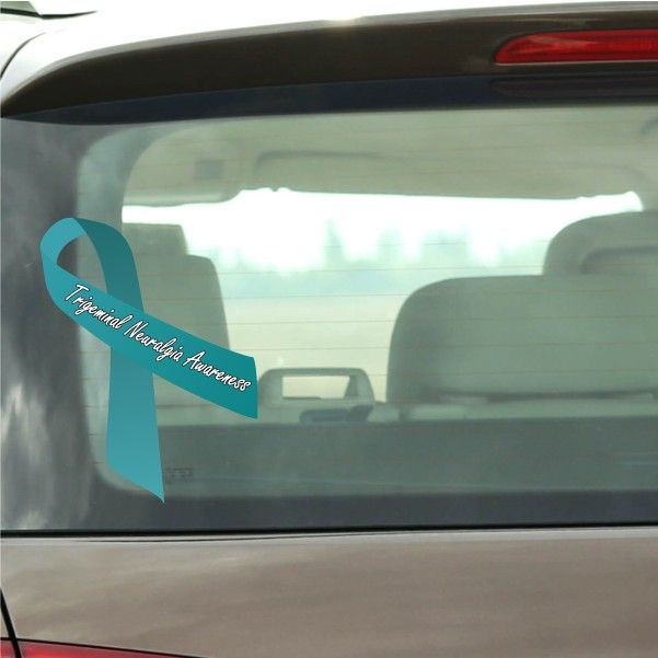 Image of Trigeminal Neuralgia Awareness Ribbon Vinyl Sticker