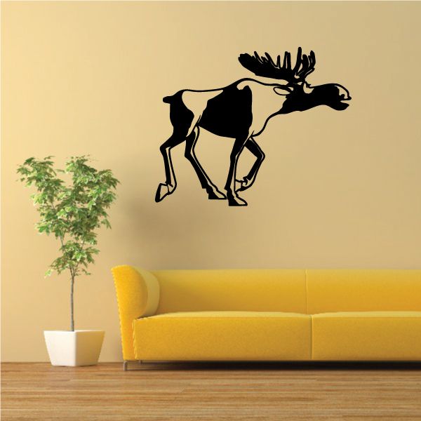 Image of Trotting Moose Decal