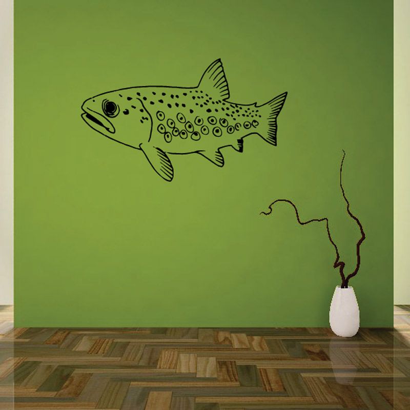 Image of Trout Wall Decal - Vinyl Decal - Car Decal - DC369