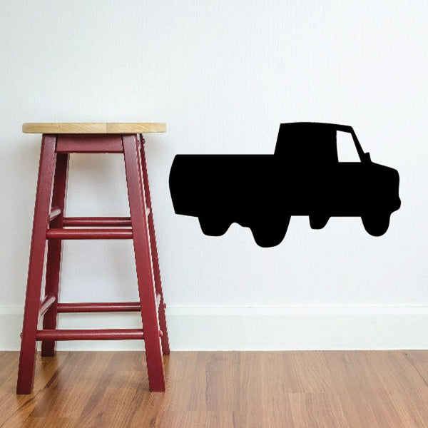 Black truck silhouette vinyl wall decal