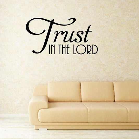 Image of Trust in the Lord Wall Decal