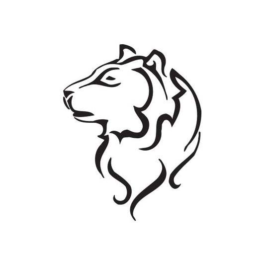 Image of Tundra Wolf Head Decal