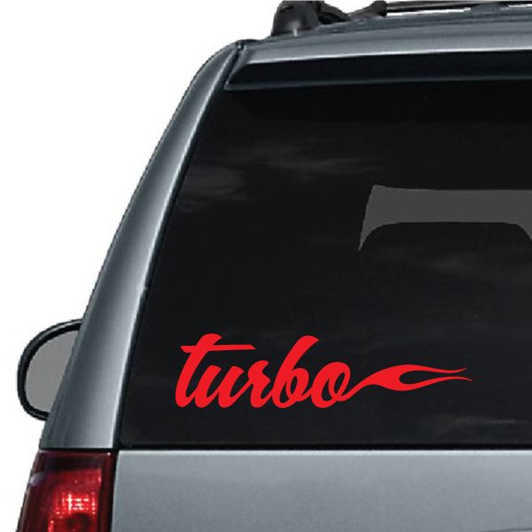 Image of Turbo Flaming Decal