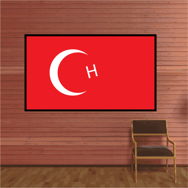 Image of Turkey Flag Sticker 01