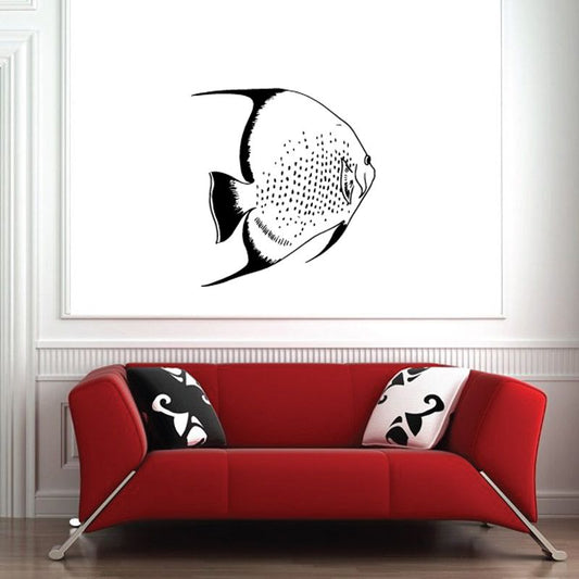 Image of Turning Angel Fish Decal