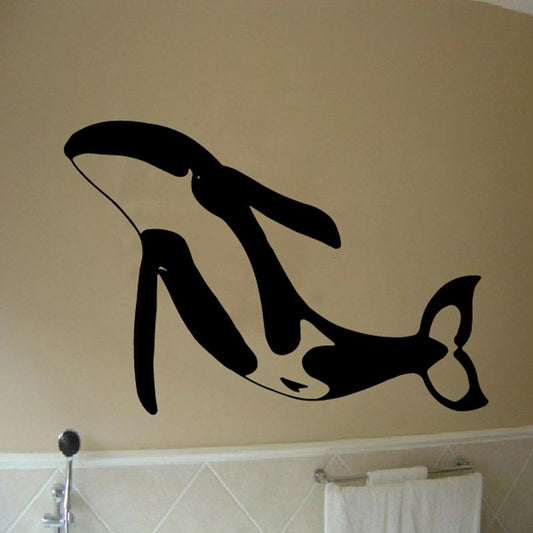 Image of Turning Fin Whale Decal