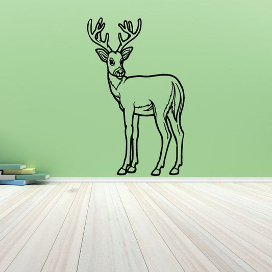 Image of Turning Head Reindeer Decal