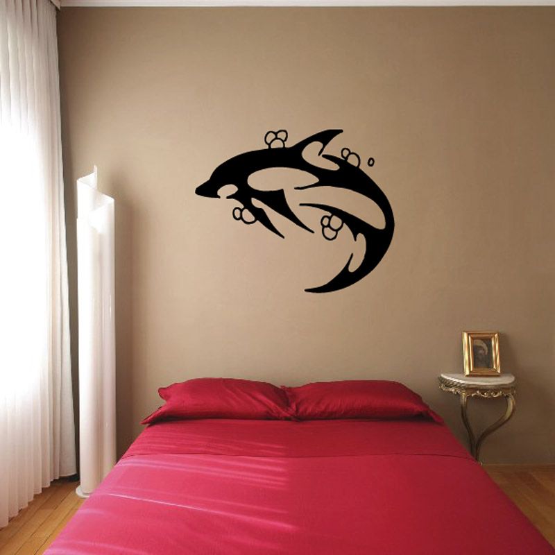 Image of Turning Hourglass Dolphin Decal