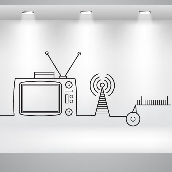 Image of Tv Radio Broadcasting Decal