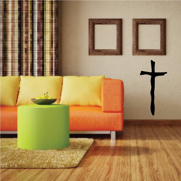 Image of Twig Cross Decal 