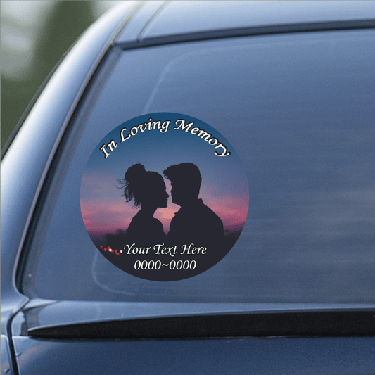 Image of Twilight Couple In Loving Memory Custom Sticker