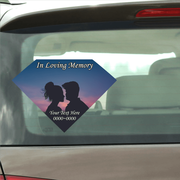 Image of Twilight Couple In Loving Memory Custom Sticker