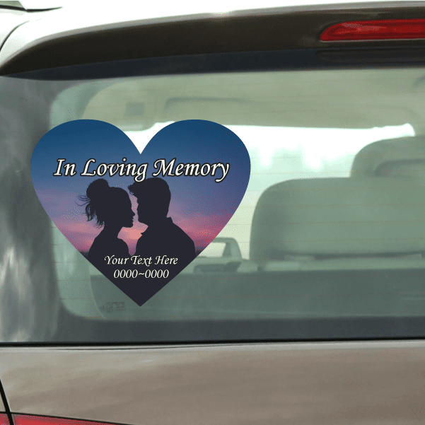 Image of Twilight Couple In Loving Memory Custom Sticker