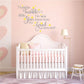 Star-themed wall decal with 'Twinkle Twinkle' quote and gold stars, die-cut
