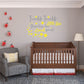 Twinkle twinkle little star printed wall decal with yellow stars and text