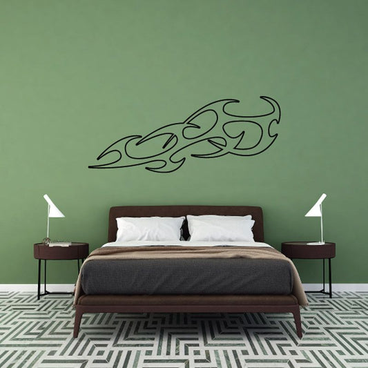 Image of Twisted Ghost Flames Car Decal - Vinyl Decal - Wall Decal - CF088
