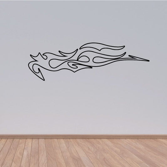 Image of Twisted Ghost Flames Car Decal - Vinyl Decal - Wall Decal - CF105