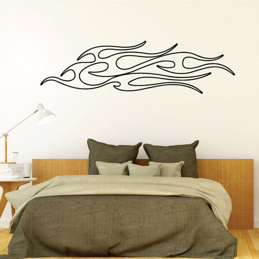 Image of Twisted Ghost Flames Car Decal - Vinyl Decal - Wall Decal - CF126