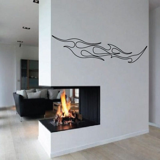 Image of Twisted Ghost Flames Car Decal - Vinyl Decal - Wall Decal - CF161