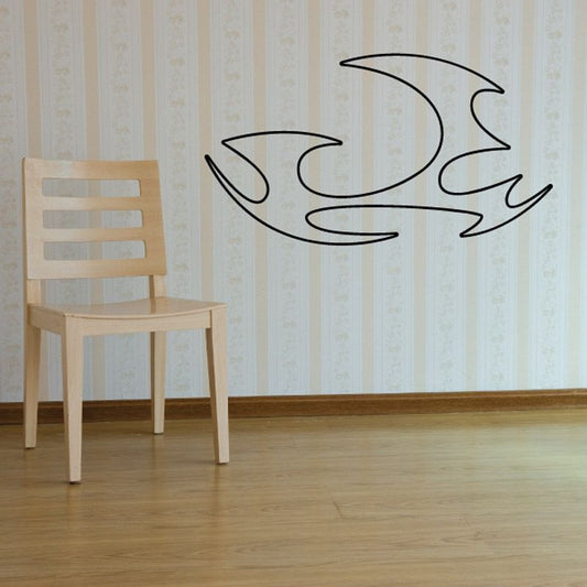 Image of Twisted Ghost Flames Car Decal - Vinyl Decal - Wall Decal - CF185