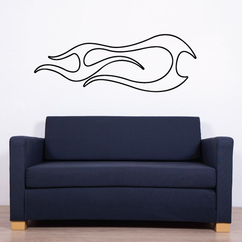 Image of Twisted Ghost Flames Car Decal - Vinyl Decal - Wall Decal - CF199