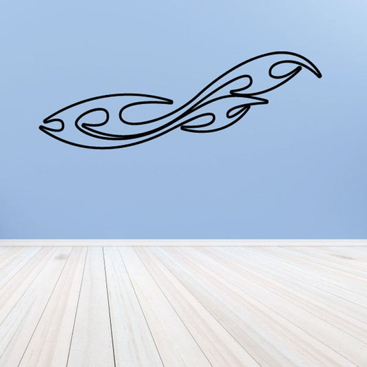 Image of Twisted Ghost Flames Car Decal - Vinyl Decal - Wall Decal - CF222