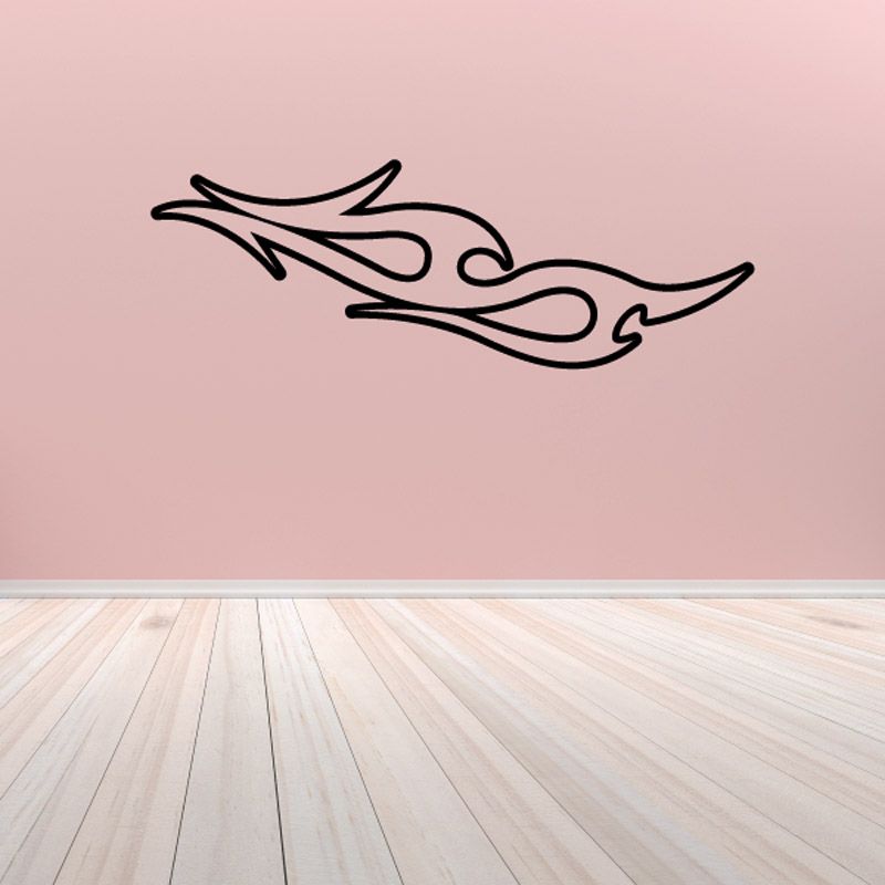 Image of Twisted Ghost Flames Car Decal - Vinyl Decal - Wall Decal - CF227