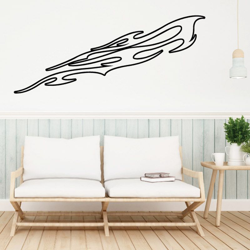 Image of Twisted Ghost Flames Car Decal - Vinyl Decal - Wall Decal - CF231