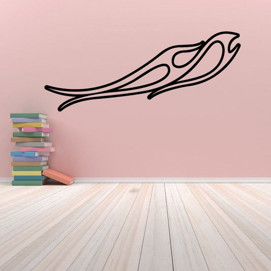 Image of Twisted Ghost Flames Car Decal - Vinyl Decal - Wall Decal - CF261