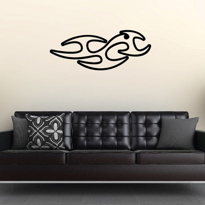 Image of Twisted Ghost Flames Car Decal - Vinyl Decal - Wall Decal - CF286