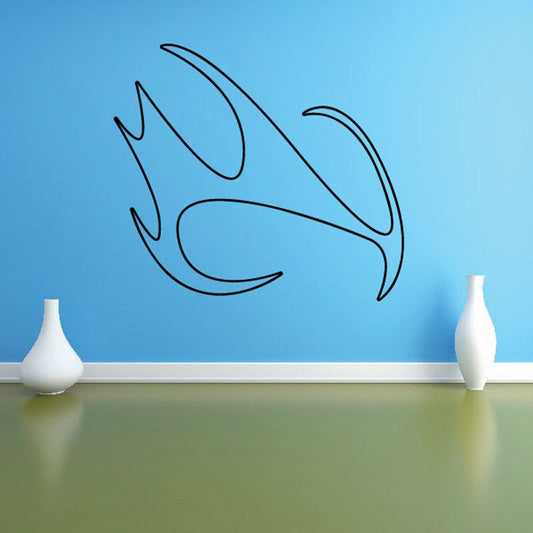 Image of Twisted Ghost Flames Car Decal - Vinyl Decal - Wall Decal - CF357