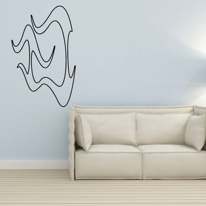 Image of Twisted Ghost Flames Car Decal - Vinyl Decal - Wall Decal - CF396