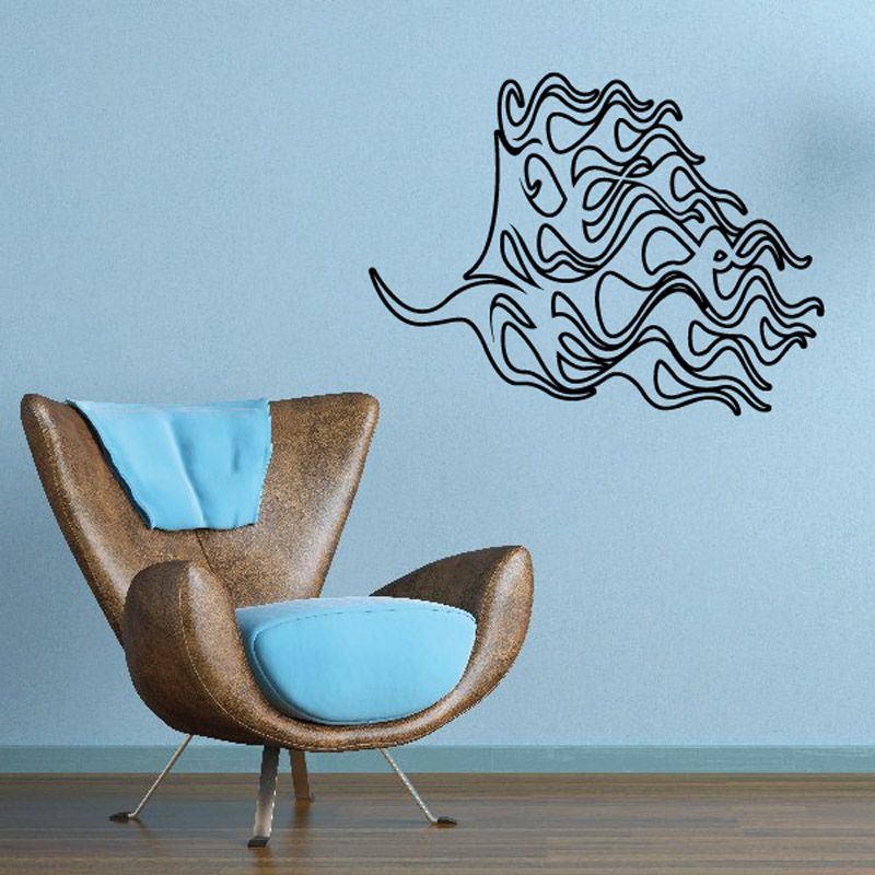 Image of Twisted Ghost Flames Car Decal - Vinyl Decal - Wall Decal - CF412