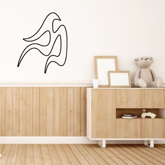 Image of Twisted Ghost Flames Car Decal - Vinyl Decal - Wall Decal - CF494