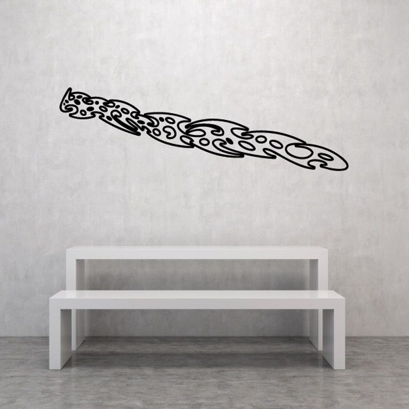 Image of Twisted Long Ghost Flames Car Decal - Vinyl Decal - Wall Decal - CF204