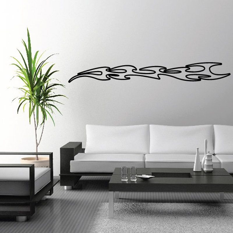 Image of Twisted Long Ghost Flames Car Decal - Vinyl Decal - Wall Decal - CF277