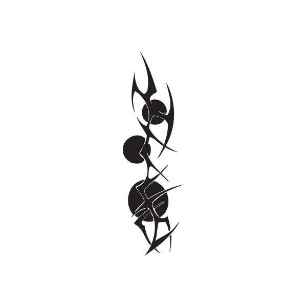 Twisted Metal vinyl wall decal, black flame tribal face graphic