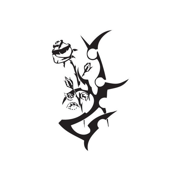 Black vinyl wall decal sticker with graffiti-style winged character