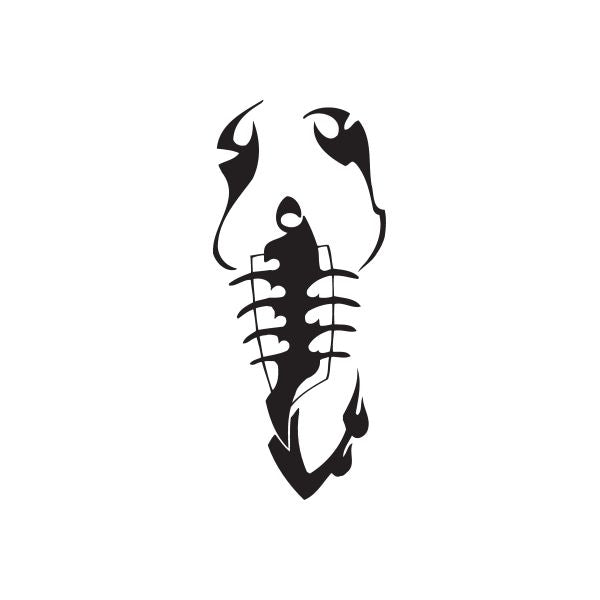 Black stylized cat wall decal silhouette