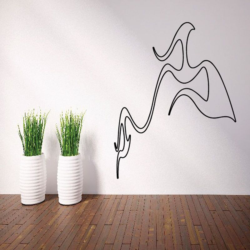 Image of Twisted Spike Ghost Flames Car Decal - Vinyl Decal - Wall Decal - CF322